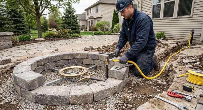 Fire Pit Gas Line Installation in West Palm Beach, FL