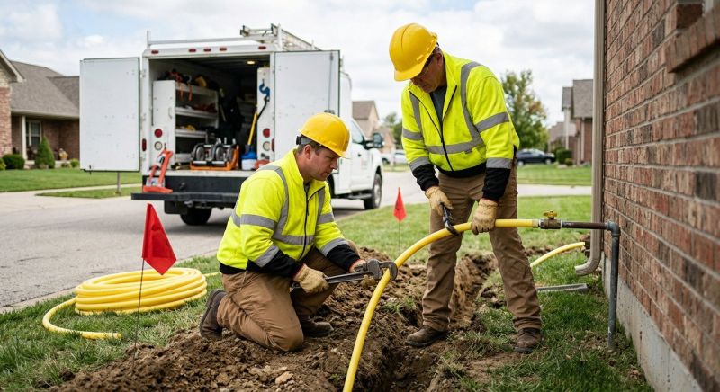 Gas Line Rerouting in Columbus, OH