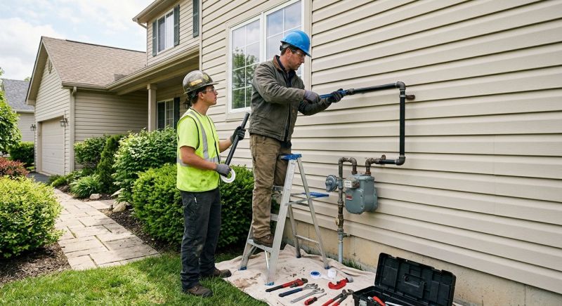 Propane Line Replacement in Fredericksburg, VA